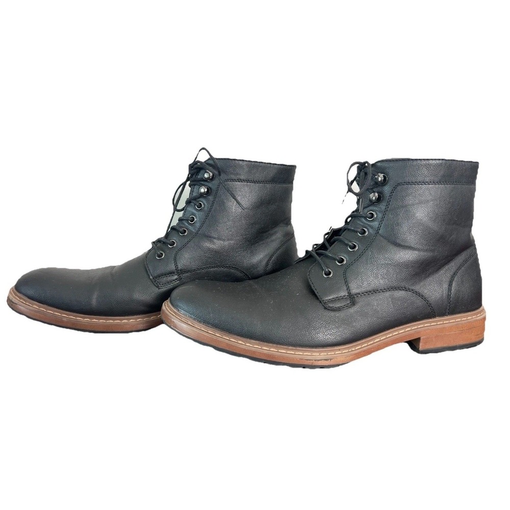 Perry Ellis America Gunner Black Lace Up Boots Mens Size 11